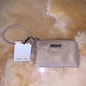 Calvin Klein Saffiano Wristlet